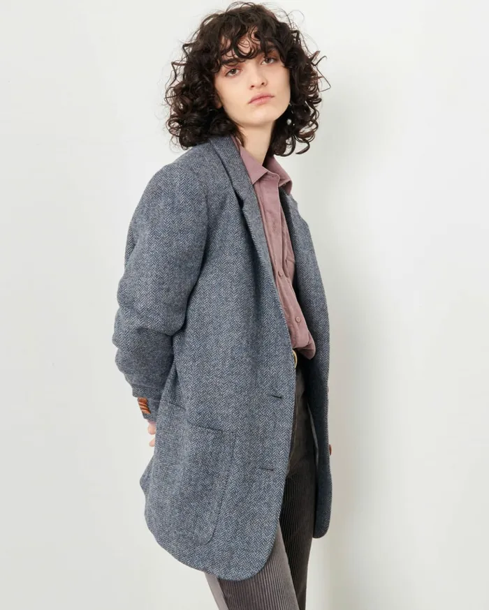 Sessn Womens Jackets Monsieur Vintage Blue
