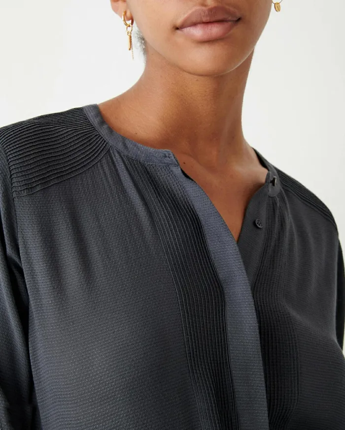 Sessn Womens Shirts And Blouses Simi Vert Fum Casaul