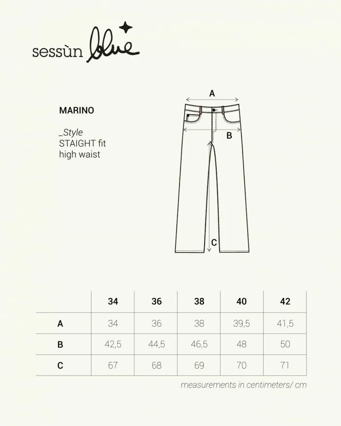 Sessn Womens Trousers Marino Melody Blue