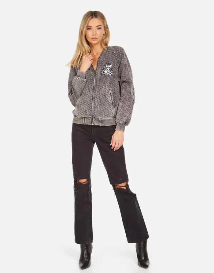Sherine X Crystal Tiger Peace Black Mineral Women039s Lauren Moshi Jackets