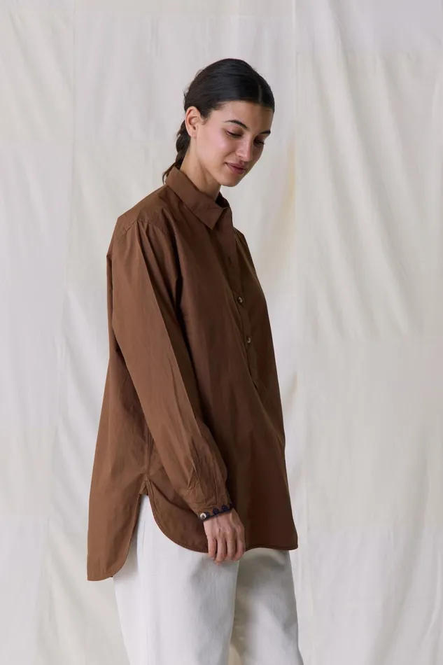 Shirts and Blouses Women Leon and Harper Chipo Plain Shirt Caramel