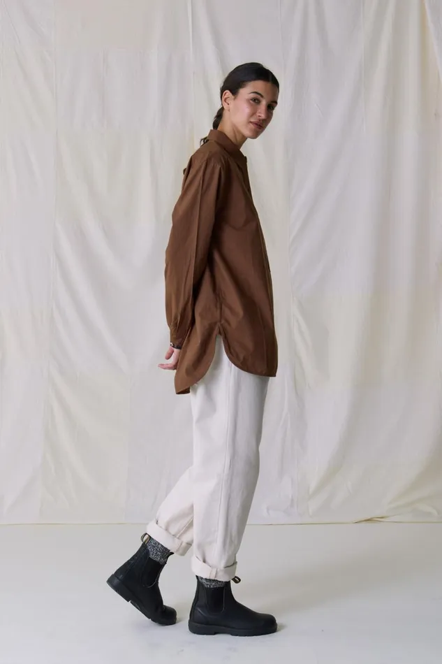 Shirts and Blouses Women Leon and Harper Chipo Plain Shirt Caramel