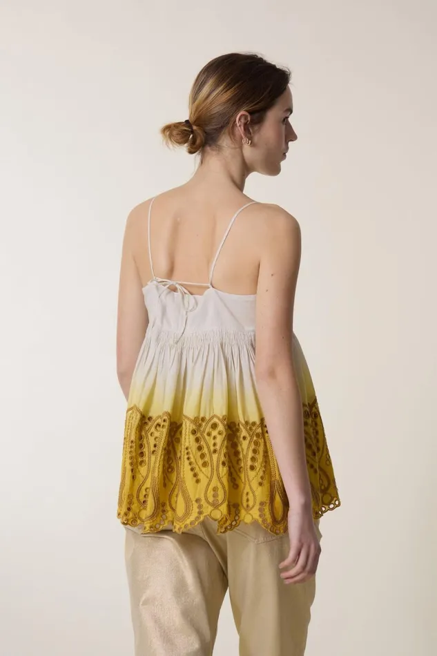 Shirts and Blouses Women Leon and Harper Cidji TandD Top Mustard