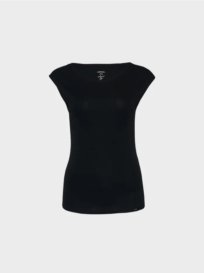 Shirts and Tops Damen Marc Cain BasicShirt Mit Weitem Ausschnitt Midnight Blue