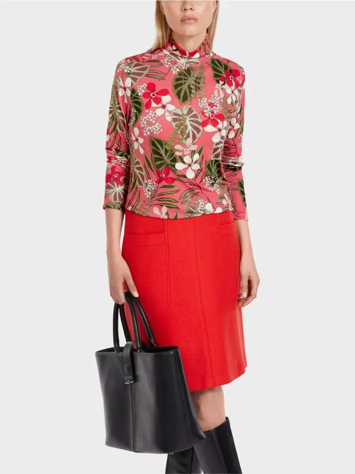 Shirts and Tops Damen Marc Cain Bedrucktes Shirt Deep Coral