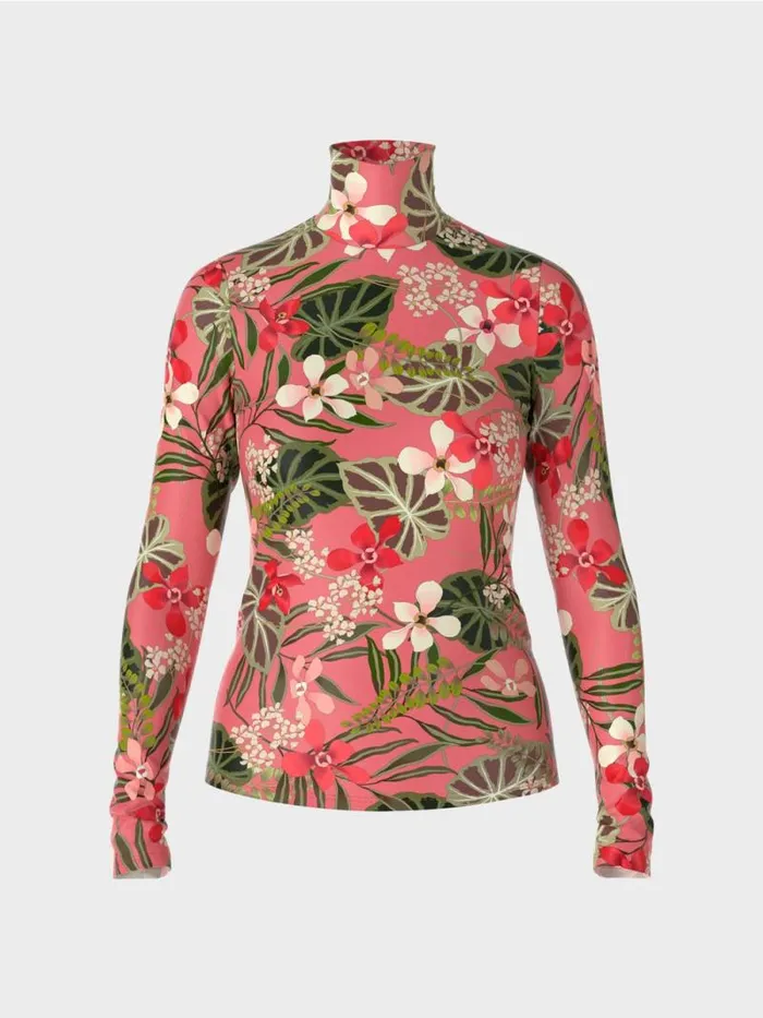 Shirts and Tops Damen Marc Cain Bedrucktes Shirt Deep Coral