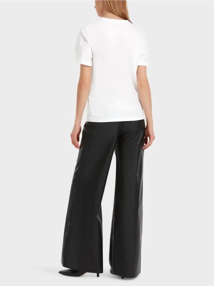 Shirts and Tops Damen Marc Cain Glnzendes TShirt 034Rethink Together034 White