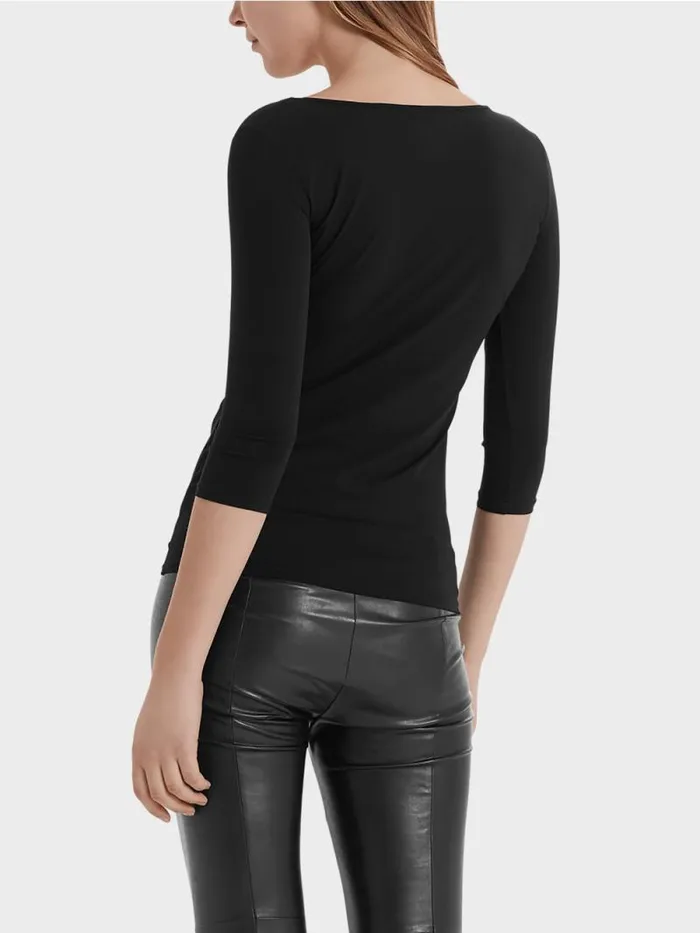 Shirts and Tops Damen Marc Cain Hauchzartes Longsleeve Black