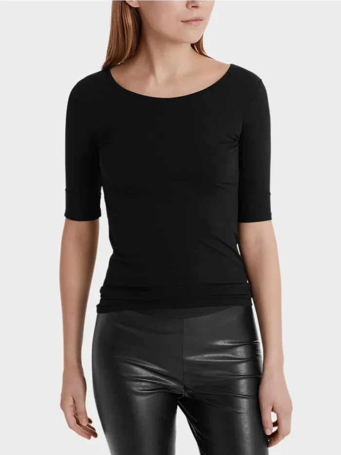 Shirts and Tops Damen Marc Cain Hauchzartes Longsleeve Black