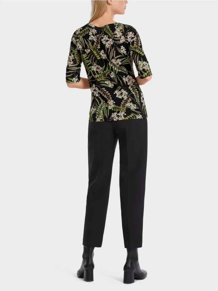 Shirts and Tops Damen Marc Cain Krpernahes TShirt Mit Alloverprint Black