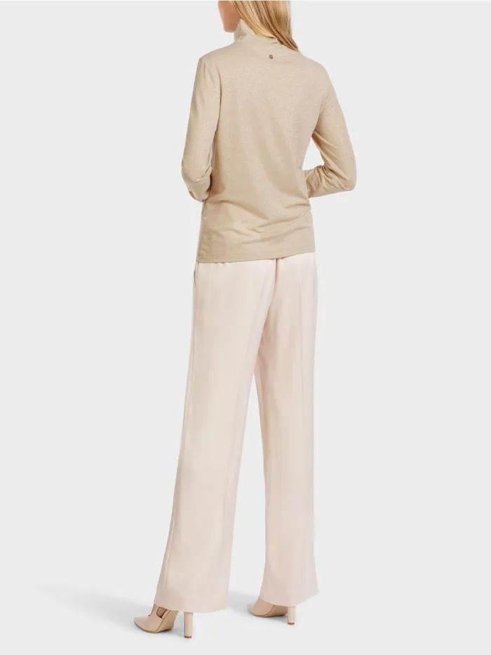 Shirts and Tops Damen Marc Cain Longsleeve Mit Lurex Soft Blossom