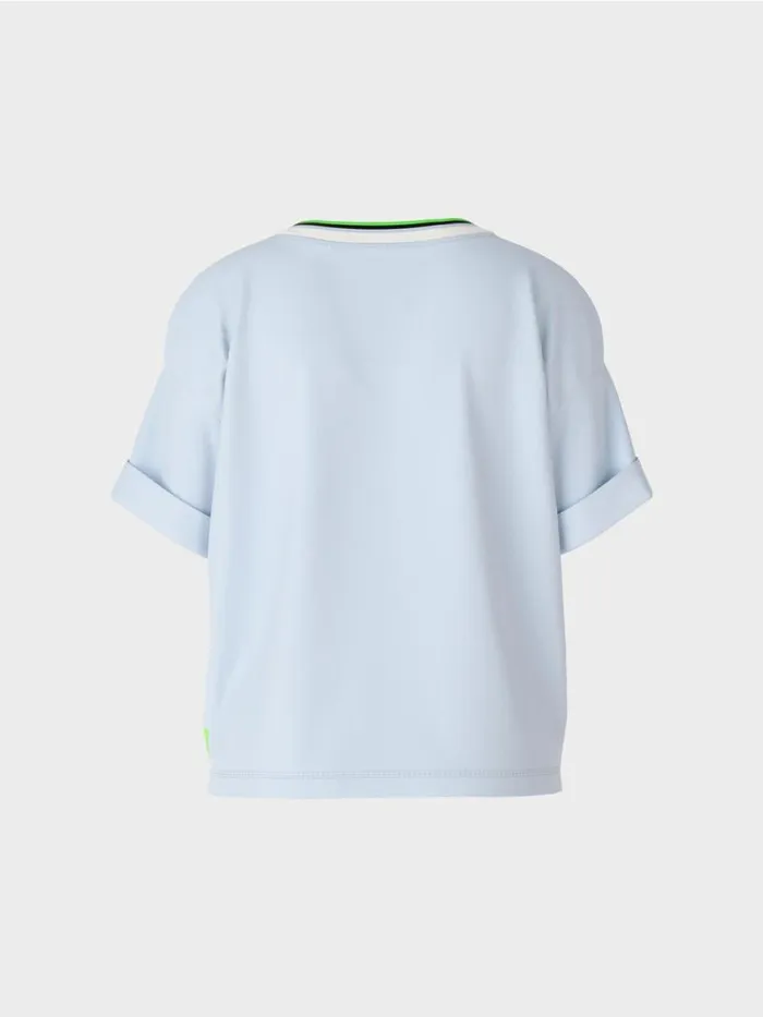 Shirts and Tops Damen Marc Cain TShirt 034Rethink Together034 Soft Powder Blue