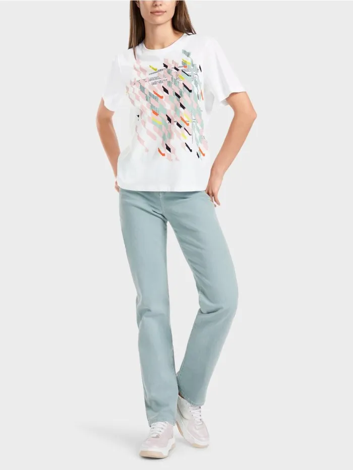 Shirts and Tops Damen Marc Cain TShirt 034Rethink Together034 White