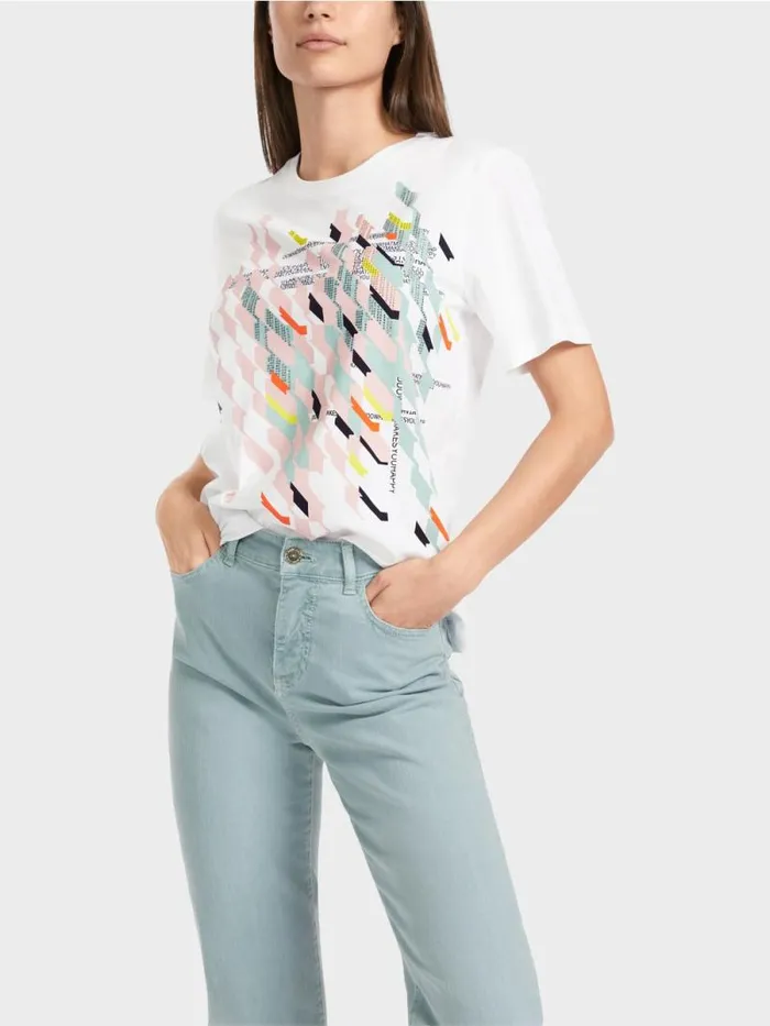 Shirts and Tops Damen Marc Cain TShirt 034Rethink Together034 White