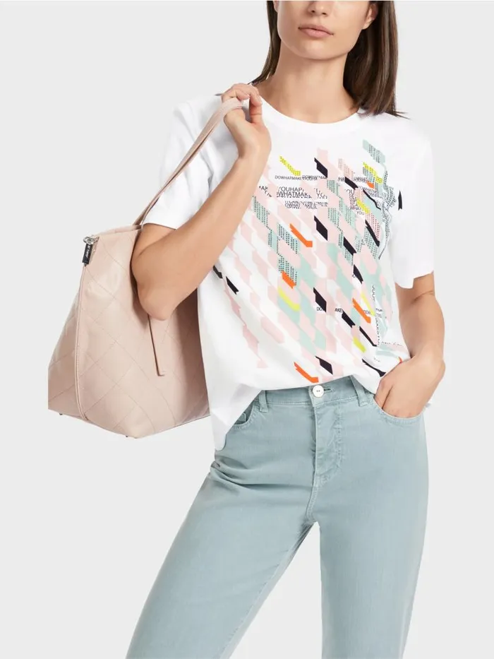 Shirts and Tops Damen Marc Cain TShirt 034Rethink Together034 White