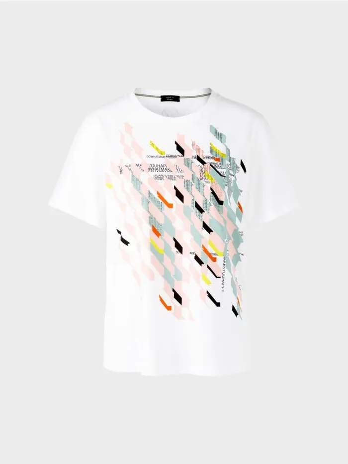 Shirts and Tops Damen Marc Cain TShirt 034Rethink Together034 White