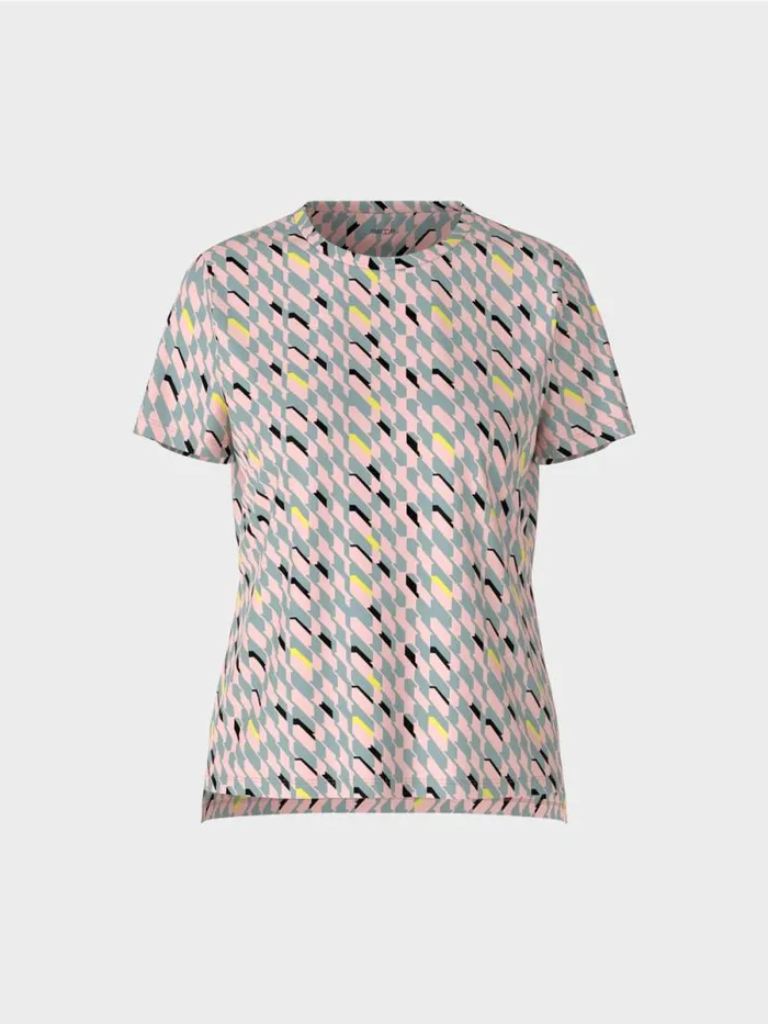 Shirts and Tops Damen Marc Cain TShirt Mit Grafischem Dessin Dark Sky Blue