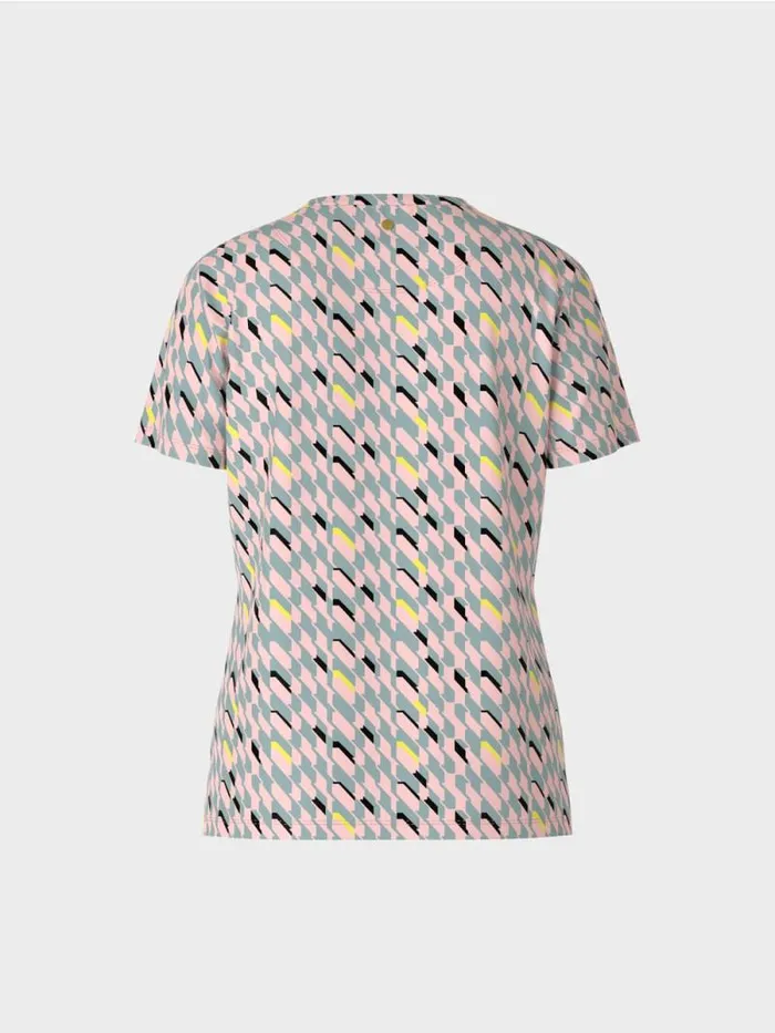 Shirts and Tops Damen Marc Cain TShirt Mit Grafischem Dessin Dark Sky Blue