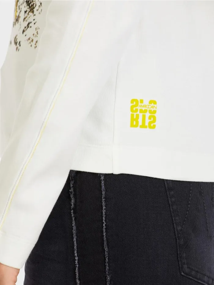 Shirts and Tops Damen Marc Cain TShirt Mit Print Offwhite