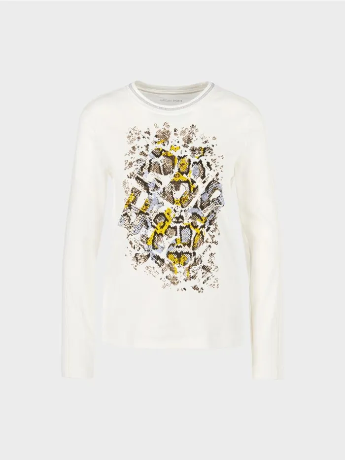 Shirts and Tops Damen Marc Cain TShirt Mit Print Offwhite
