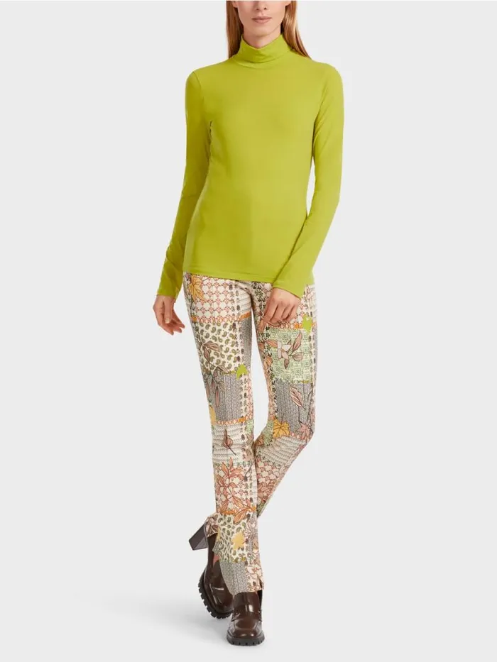 Shirts and Tops Damen Marc Cain TShirt Mit Rollkragen Bright Olive Green