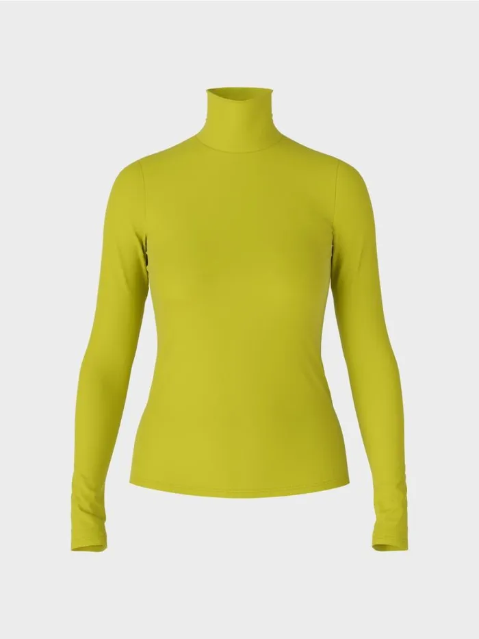Shirts and Tops Damen Marc Cain TShirt Mit Rollkragen Bright Olive Green