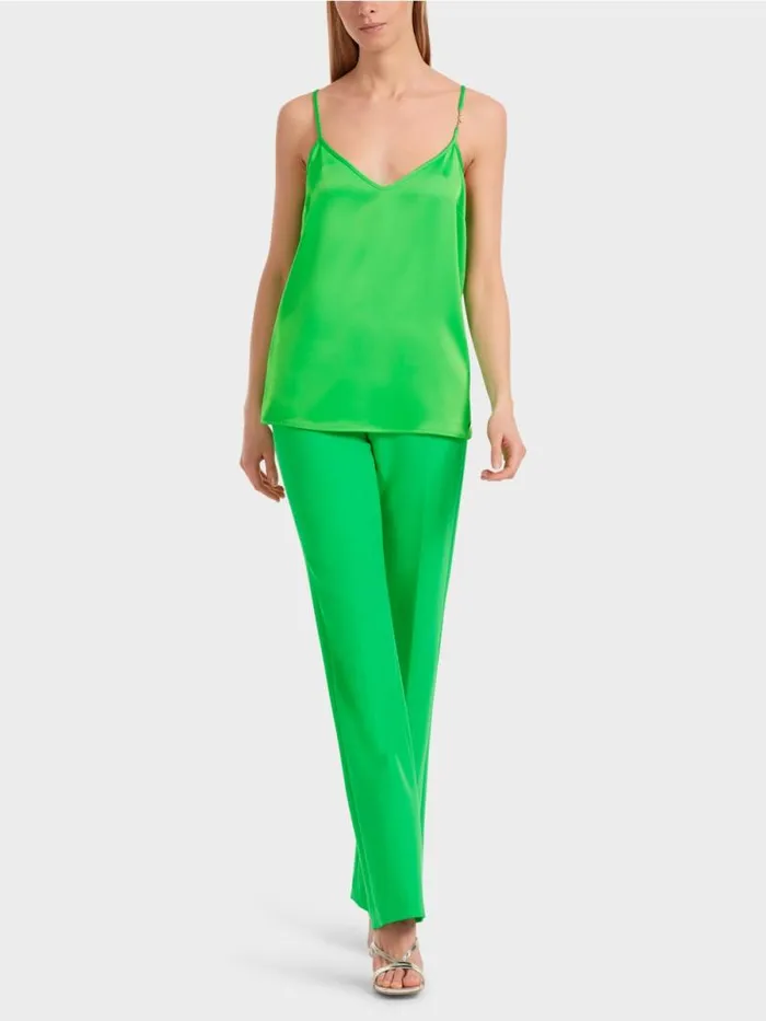 Shirts and Tops Damen Marc Cain Top Mit Schmaler Kette Dark Apple Green