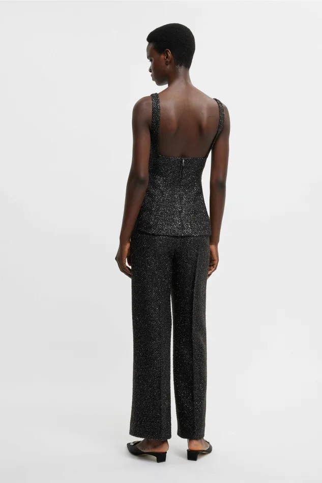 Shirts and Tops Women Trixie Top In Black Disco Tweed Emilia Wickstead Shirts and Tops Women Trixie Top In Black Disco Tweed Emilia Wickstead