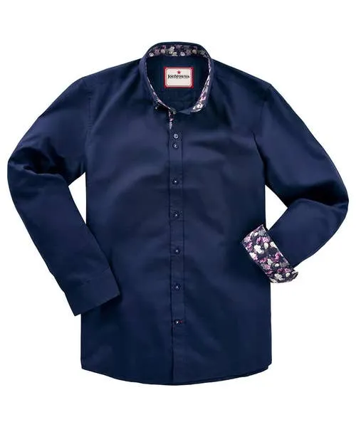 Shirts Dapper Double Collar Shirt Navy 8211 Joebrowns Apparel Shirts Dapper Double Collar Shirt Navy 8211 Joebrowns Apparel