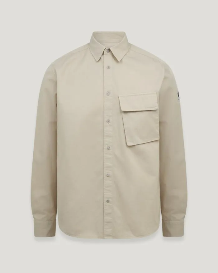 Shirts Men Belstaff Scale Shirt Stone Beige
