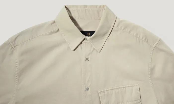 Shirts Men Belstaff Scale Shirt Stone Beige