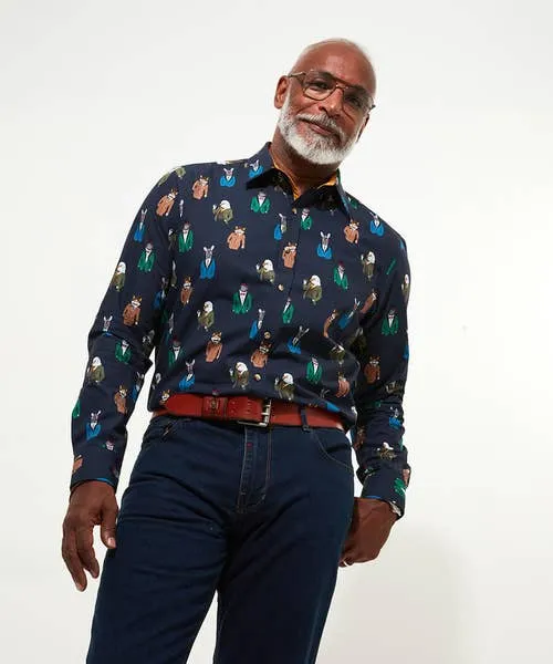 Shirts Suited Up Shirt Navy Joebrowns Apparel
