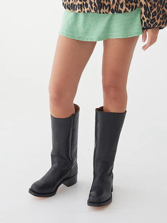 Shoes Campus Knee High Boot Black Lisa Says Gah Women