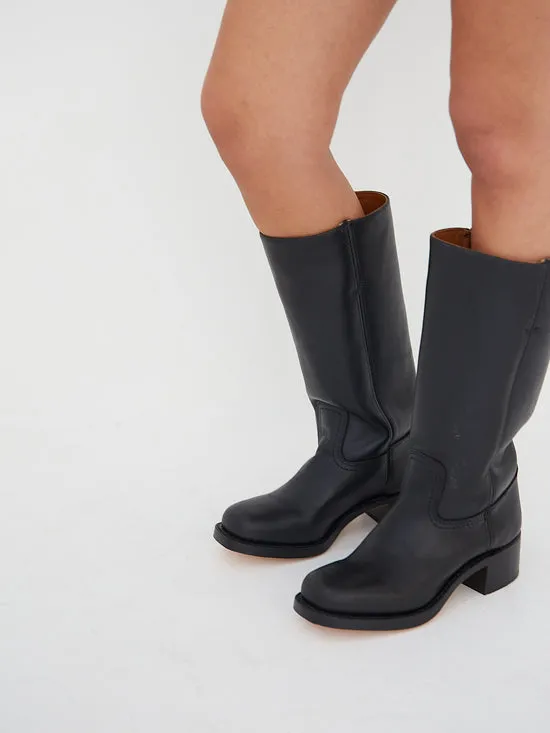 Shoes Campus Knee High Boot Black Lisa Says Gah Women