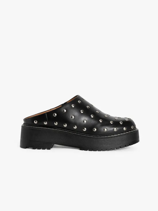 Shoes Lisa Says Gah Women Lena Chunky Mule Studs