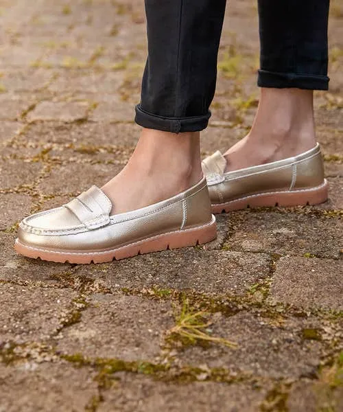 Shoes Sandals and Boots Joebrowns Apparel Moonlight Harbour Leather Loafers Gold Shoes Sandals and Boots Joebrowns Apparel Moonlight Harbour Leather Loafers Gold