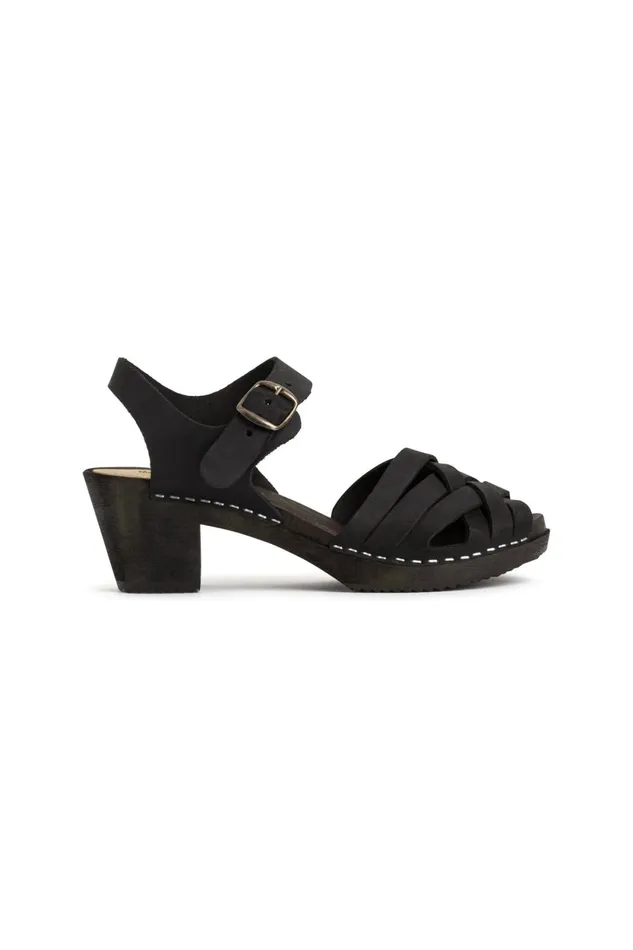 Shoes Women Leon and Harper Stockholm Clogs Black