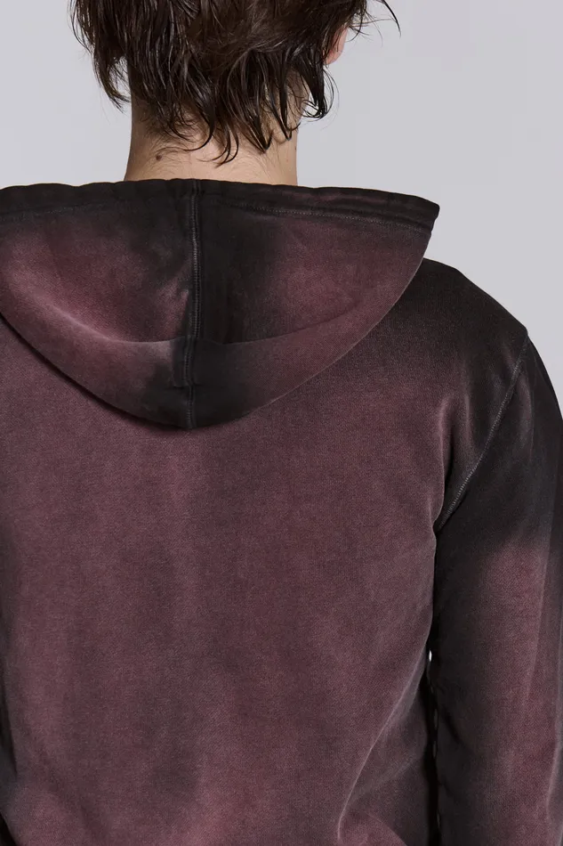 Shop Deep Red Fade Mini Monster Hoodie Loungewear Jaded London Men