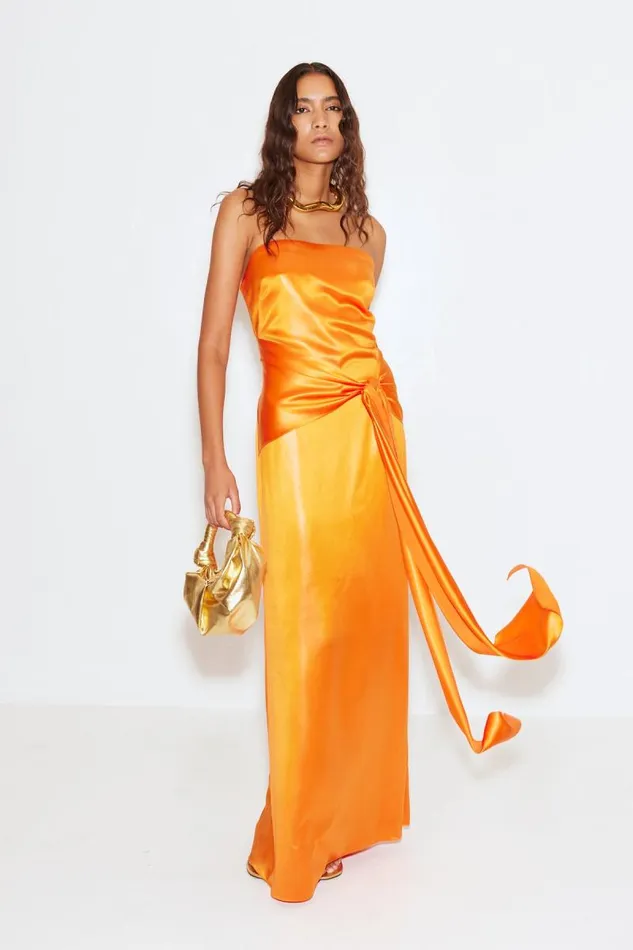 Shop Simon Miller DRESSES Fia Gown Happy Carrot