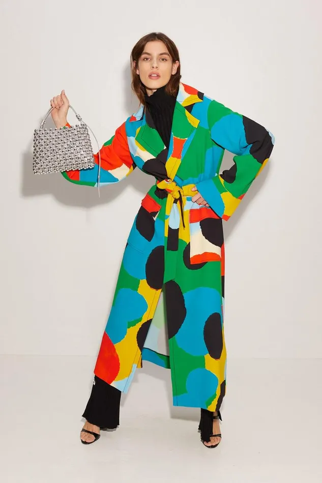 Shop Simon Miller JacketsCoats Djinn Robe Coat Wax Dot