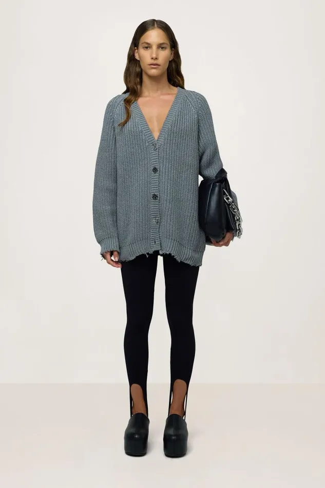 Shop Simon Miller KNITWEAR Arco Sweater Heather Grey
