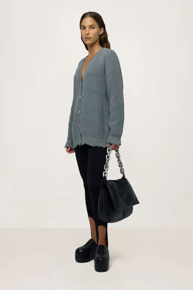 Shop Simon Miller KNITWEAR Arco Sweater Heather Grey