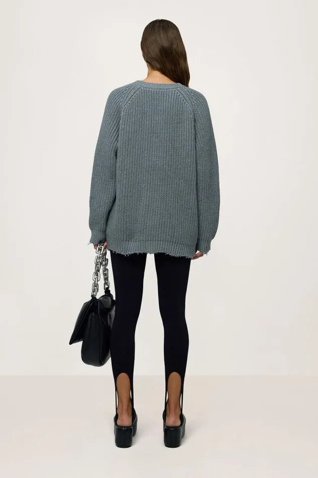 Shop Simon Miller KNITWEAR Arco Sweater Heather Grey