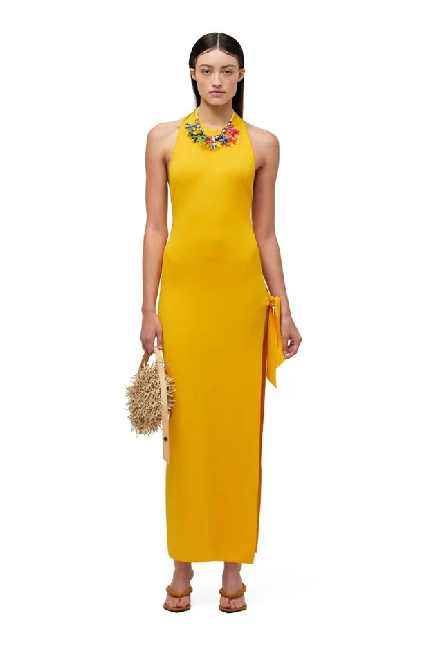 Shop Simon Miller KNITWEAR Knits By Junjo Dress Sherbet Orange