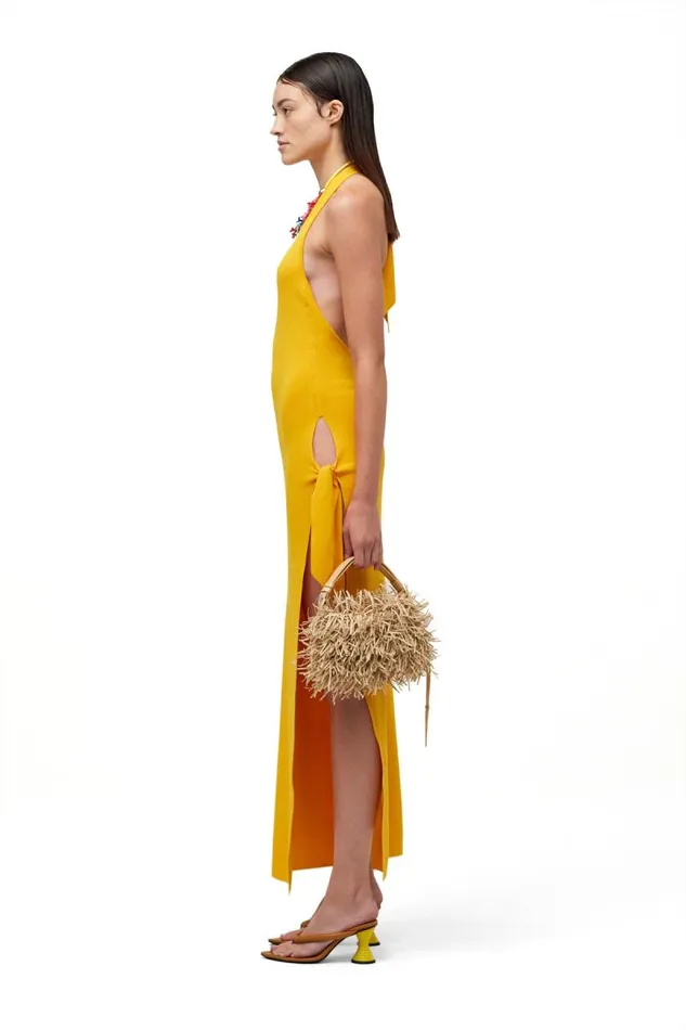 Shop Simon Miller KNITWEAR Knits By Junjo Dress Sherbet Orange