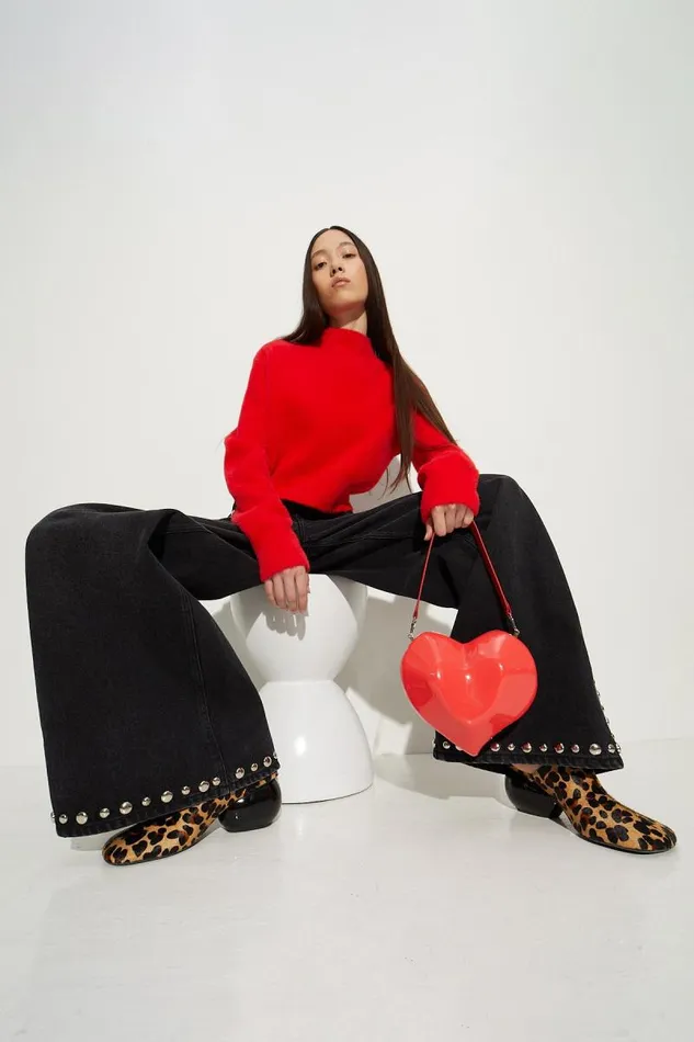 Shop Simon Miller TOPS Oko Sweater Mod Orange