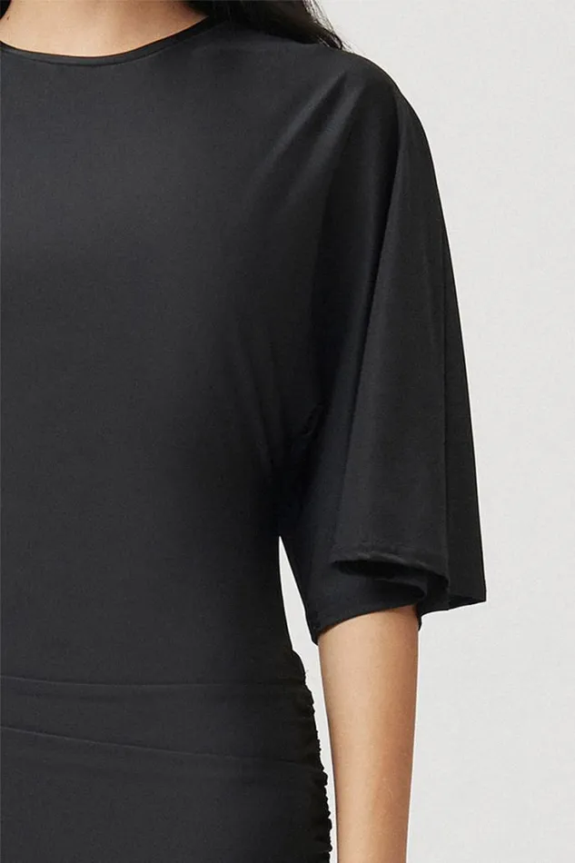 Shop SUBOO Dresses Ivy Cap Sleeve Maxi 8211 Black