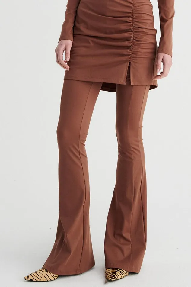 Shop SUBOO Matching Sets Ivy Gathered Pants 8211 Chocolate