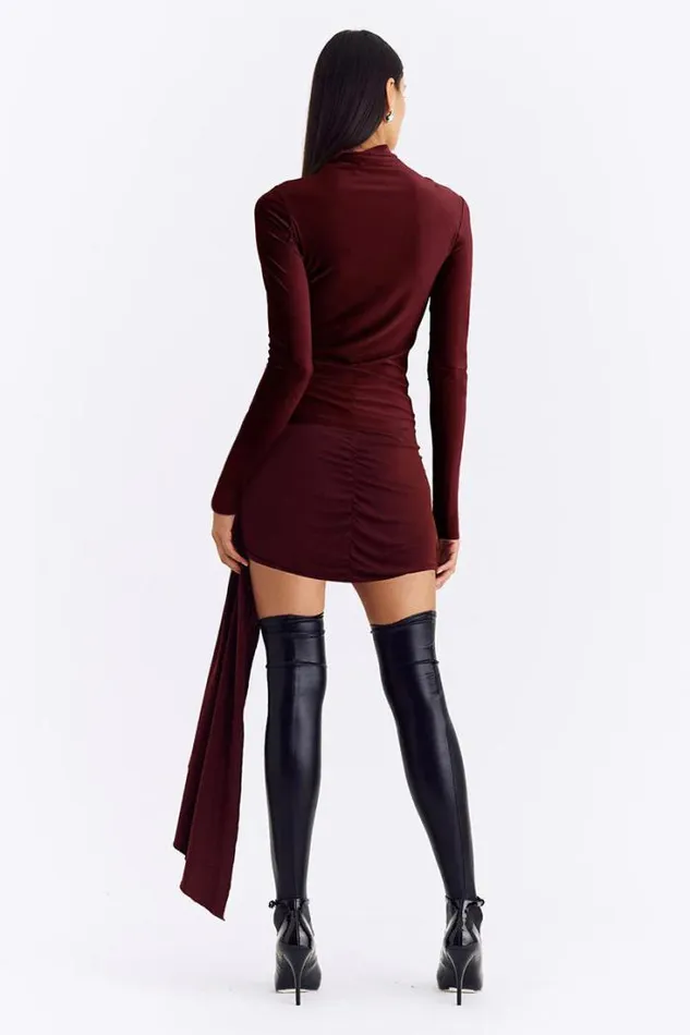 Shop SUBOO Matching Sets Theta Mock Neck Long Sleeve Top
