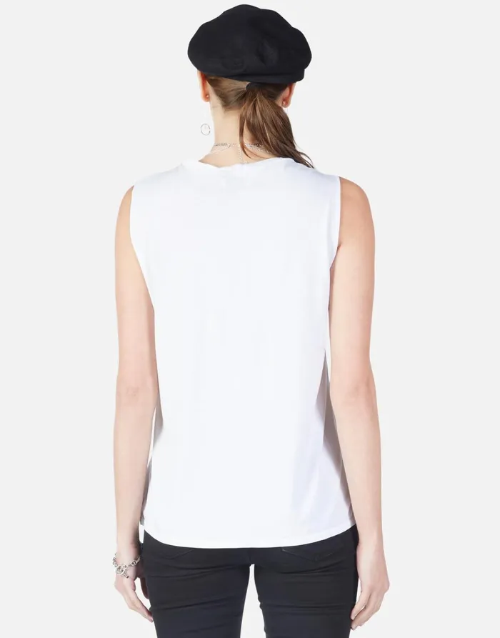 Sibley Happyface White Women039s Lauren Moshi Tanks